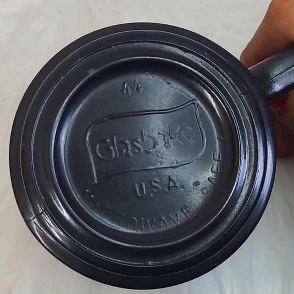 Vintage USA Made Black & Gold Leo Sign Astrology Astrological Glass Mug Cup ♌️ - Picture 14 of 16